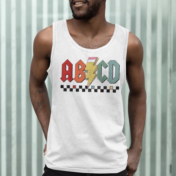 Rock Abcd Back To School Abcd Preschool Teacher Appreciation Men Tank Top, novelty gifts, funny gifts Rock Abcd Back To School Abcd Preschool Teacher Appreciation Men Tank Top, novelty gifts, funny gifts