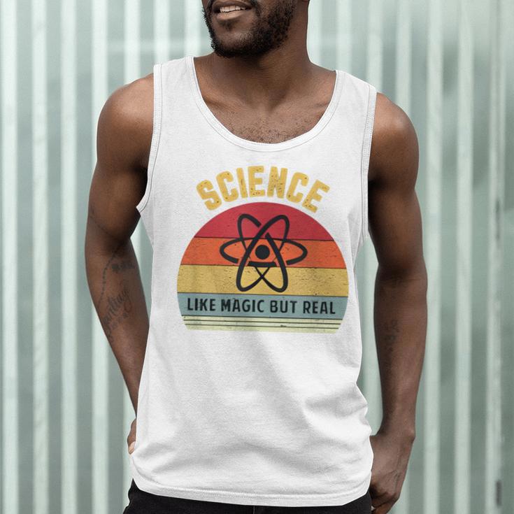 Science Like Magic But Real Science Teacher Graphics Geek Men Tank Top, novelty gifts, funny gifts