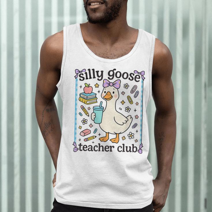 Silly Goose Teacher Club Silly Goose For Teacher Men Tank Top, novelty gifts, funny gifts