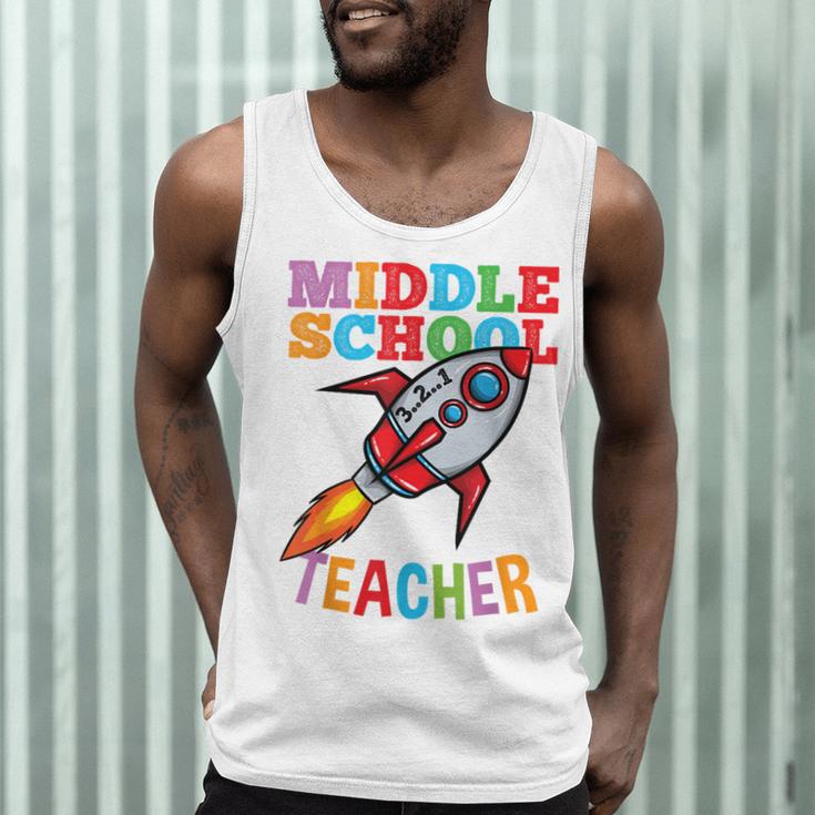 Space Middle School Teacher Back To School Men Women Kids Men Tank Top, novelty gifts, funny gifts