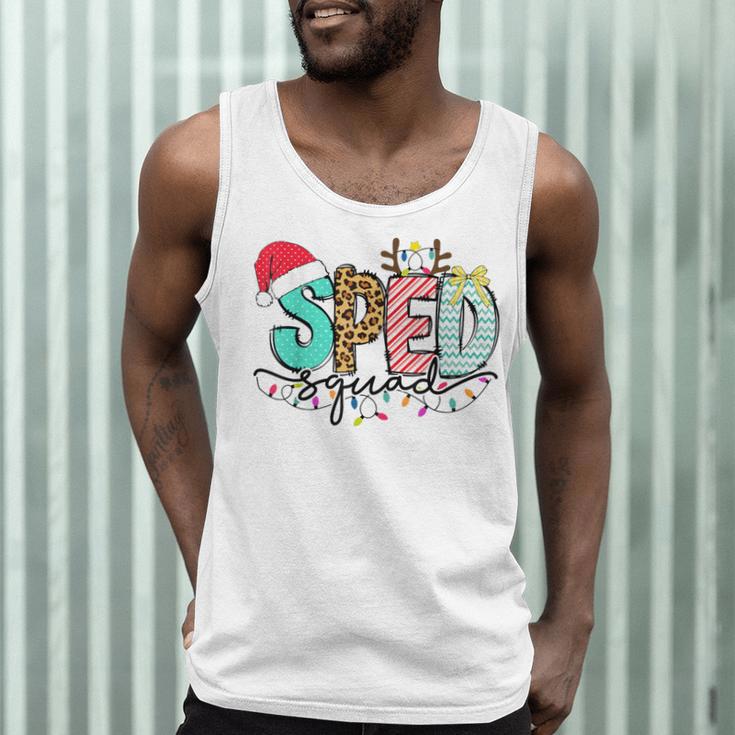 SPED Squad Special Education Teacher Autism Christmas Women Men Tank Top, novelty gifts, funny gifts