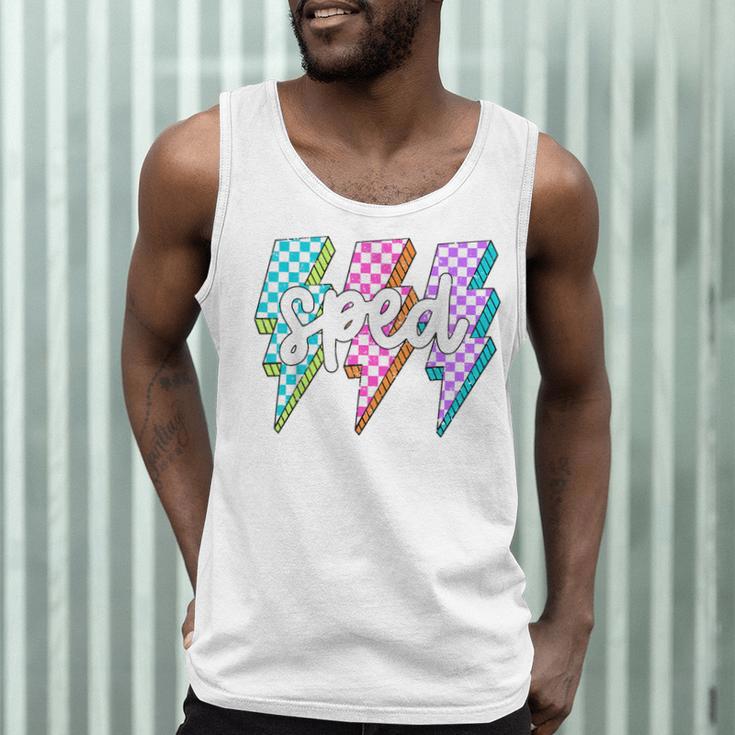 SPED Teacher Squad Lightning Bolt Special Education Men Tank Top, novelty gifts, funny gifts