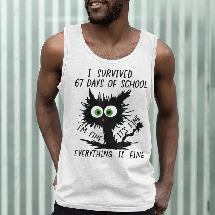I Survived 67 Days Of School Teachers Students Humor Men Tank Top, novelty gifts, funny gifts I Survived 67 Days Of School Teachers Students Humor Men Tank Top, novelty gifts, funny gifts