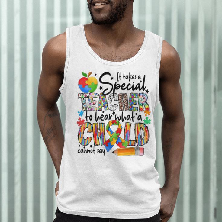 It Takes A Special Teacher To Hear What A Child Cannot Say Men Tank Top, novelty gifts, funny gifts