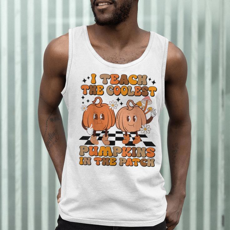 I Teach The Coolest Pumpkins In The Patch Teacher Halloween Men Tank Top, novelty gifts, funny gifts I Teach The Coolest Pumpkins In The Patch Teacher Halloween Men Tank Top, novelty gifts, funny gifts