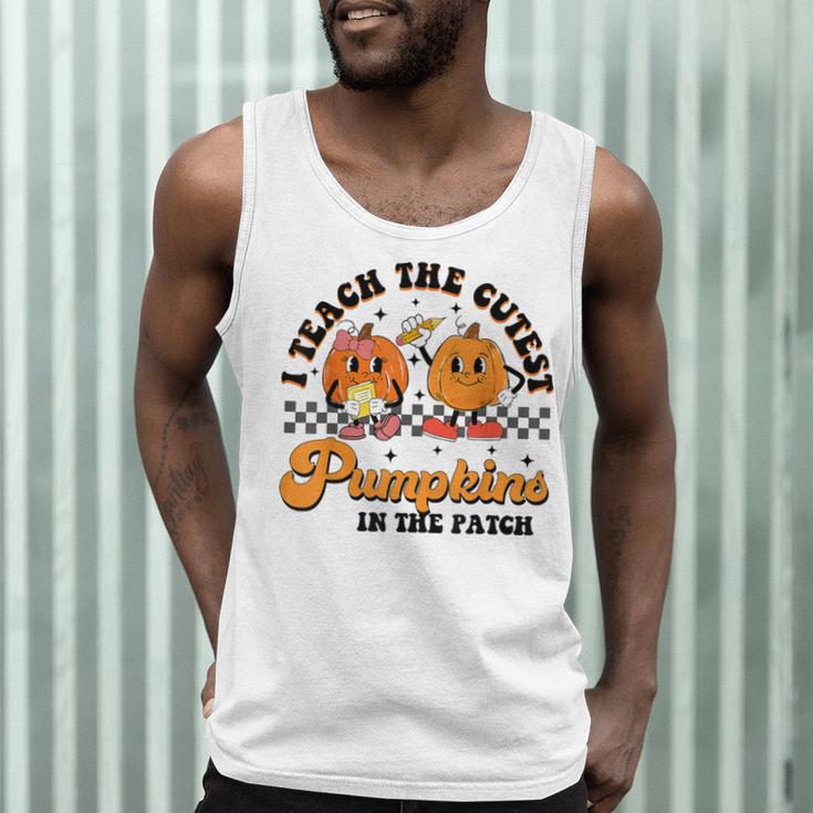 I Teach The Cutest Pumpkins In The Patch Halloween Teacher For Men Women Kids Men Tank Top, novelty gifts, funny gifts