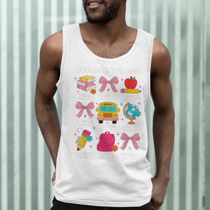 Teacher Christian God Says I Am Faith Religious Bible Verse Men Tank Top, novelty gifts, funny gifts Teacher Christian God Says I Am Faith Religious Bible Verse Men Tank Top, novelty gifts, funny gifts