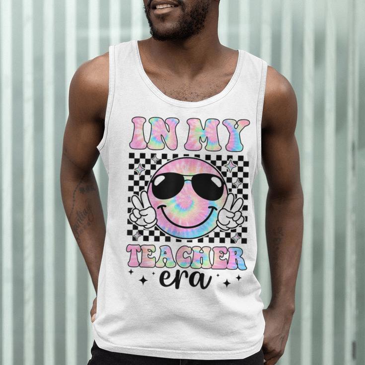 In My Teacher Era Groovy Tie Dye Back To School Cute Teacher Men Tank Top, novelty gifts, funny gifts