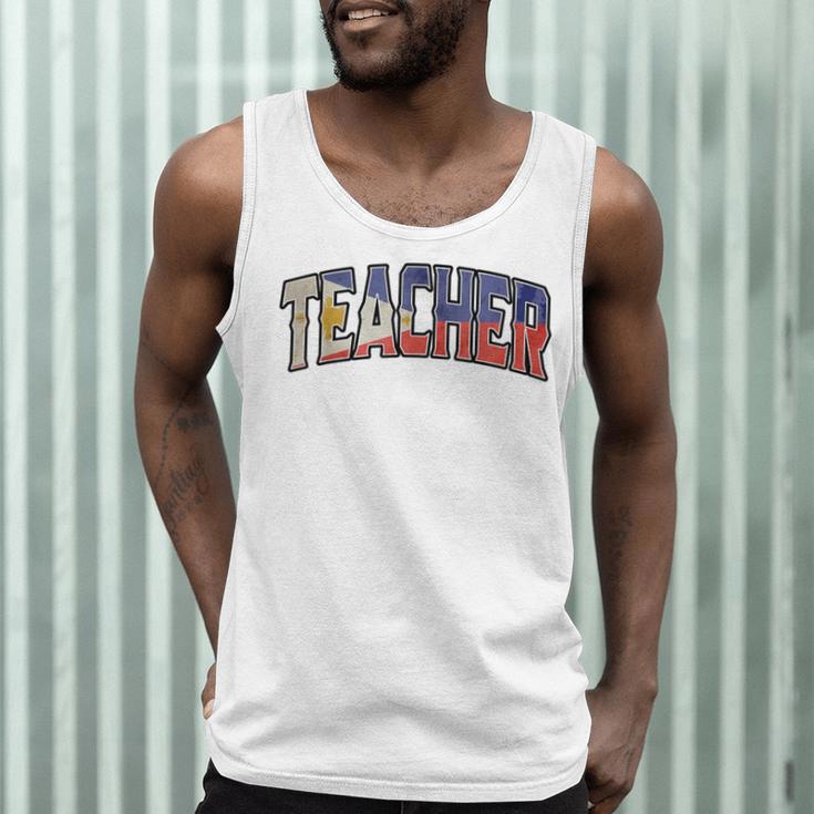 Teacher Filipino Vintage Heritage DNA Flag Men Tank Top, novelty gifts, funny gifts Teacher Filipino Vintage Heritage DNA Flag Men Tank Top, novelty gifts, funny gifts