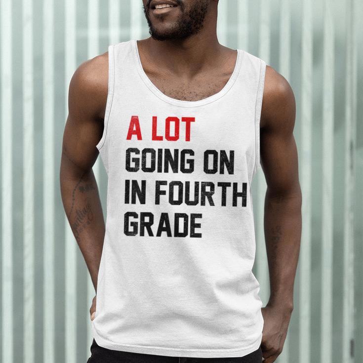 Teacher A Lot Going On In Fourth Grade Back To School Men Tank Top, novelty gifts, funny gifts