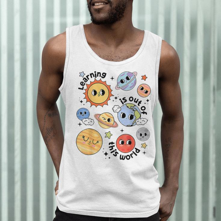 Teacher Space Science Learning Is Out Of World Solar System Men Tank Top, novelty gifts, funny gifts Teacher Space Science Learning Is Out Of World Solar System Men Tank Top, novelty gifts, funny gifts