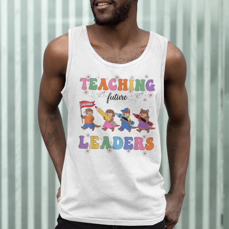Teaching Future Leaders Otter Back To School Teacher Men Tank Top, novelty gifts, funny gifts Teaching Future Leaders Otter Back To School Teacher Men Tank Top, novelty gifts, funny gifts