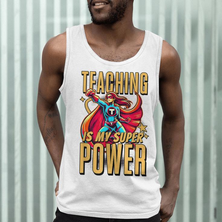 Teaching Is My Super Power Superhero Teacher Men Tank Top, novelty gifts, funny gifts Teaching Is My Super Power Superhero Teacher Men Tank Top, novelty gifts, funny gifts