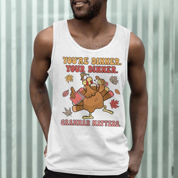 Thanksgiving Grammar Thankful English Teacher Fall Turkey Men Tank Top, novelty gifts, funny gifts Thanksgiving Grammar Thankful English Teacher Fall Turkey Men Tank Top, novelty gifts, funny gifts