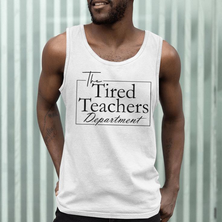 The Tired Teachers Department Teacher Appreciation Day Men Tank Top, novelty gifts, funny gifts The Tired Teachers Department Teacher Appreciation Day Men Tank Top, novelty gifts, funny gifts