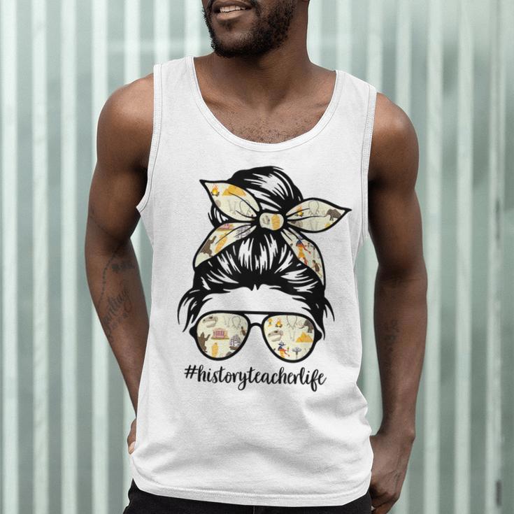 History Teacher Messy Bun Life Hair Glasses Men Tank Top, novelty gifts, funny gifts History Teacher Messy Bun Life Hair Glasses Men Tank Top, novelty gifts, funny gifts