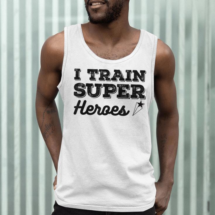 I Train Superheroes For Teacher Coach Men Women Men Tank Top, novelty gifts, funny gifts I Train Superheroes For Teacher Coach Men Women Men Tank Top, novelty gifts, funny gifts