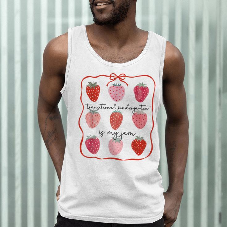 Transitional Kindergarten Is My Jam Strawberry TK Teacher Men Tank Top, novelty gifts, funny gifts
