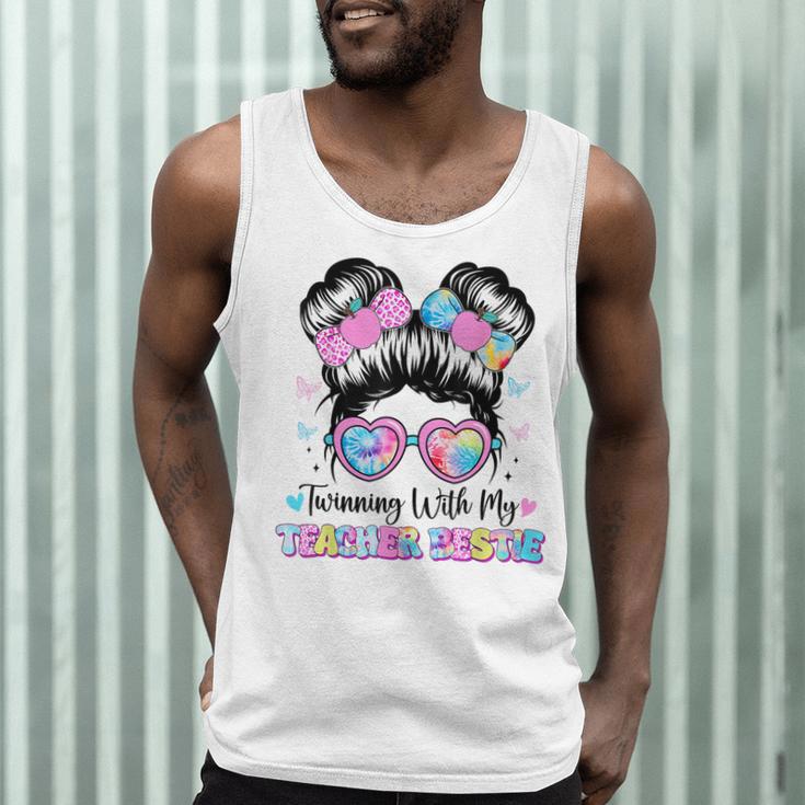 Twinning With My Teacher Bestie Twin Day Friends Teacher Men Tank Top, novelty gifts, funny gifts Twinning With My Teacher Bestie Twin Day Friends Teacher Men Tank Top, novelty gifts, funny gifts