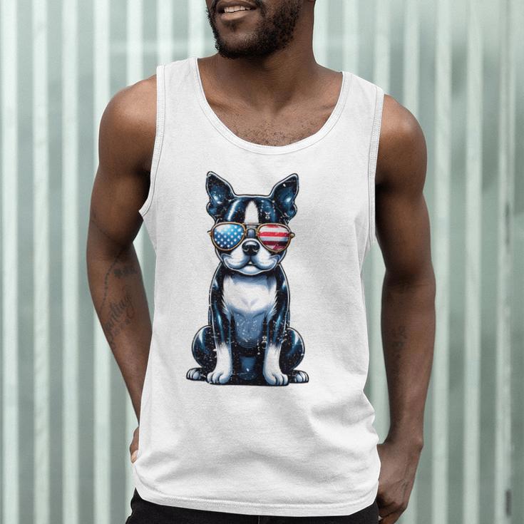 USA Flag Boston Terrier Best Dog Mom Ever 2025 Men Tank Top, novelty gifts, funny gifts