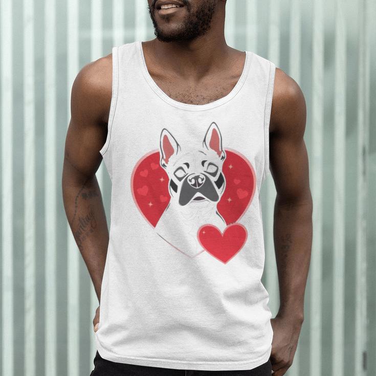 Valentine's Day Boston Terrier Men Tank Top, novelty gifts, funny gifts