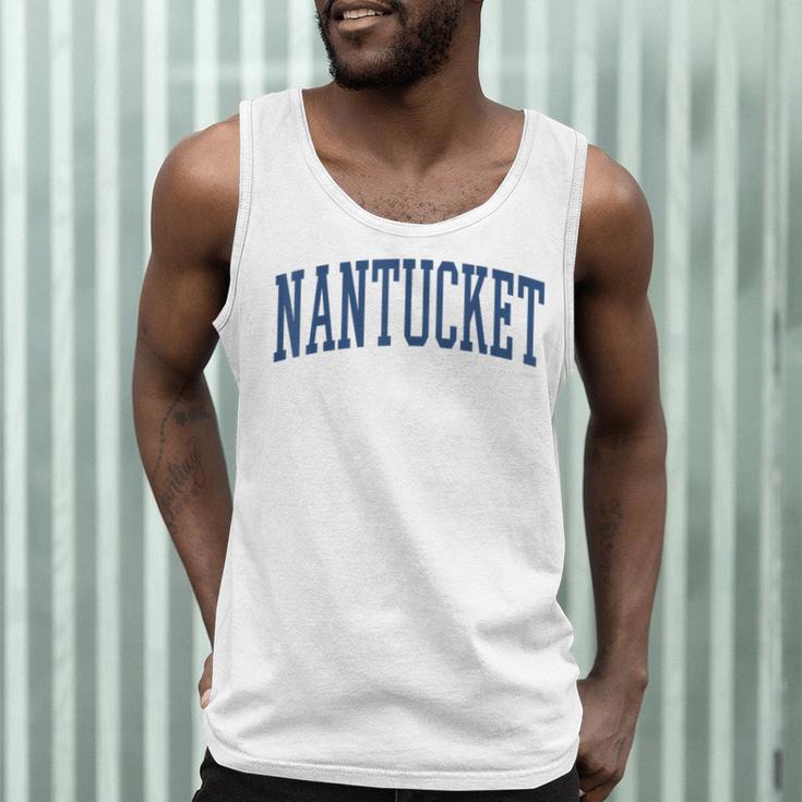 Varsity Grey Nantucket Men Tank Top, novelty gifts, funny gifts