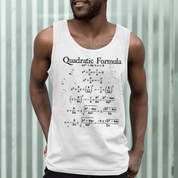 Vintage Nerdy Quadratic Formula Proof Algebra Math Teacher Men Tank Top, novelty gifts, funny gifts