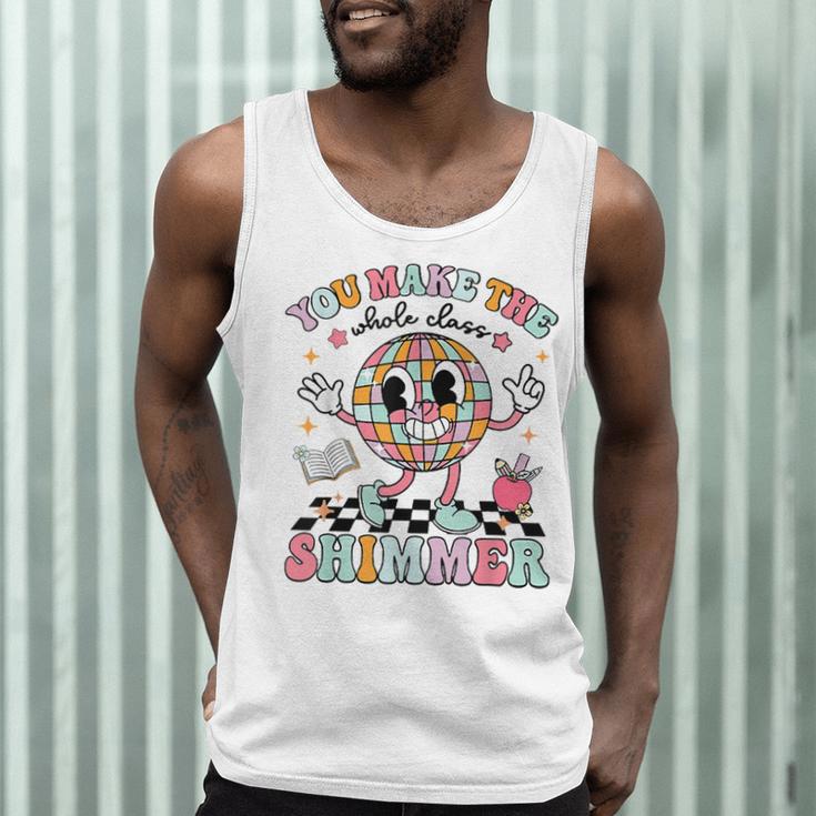 You Make The Whole Class Shimmer Teacher Era Back To School Men Tank Top, novelty gifts, funny gifts