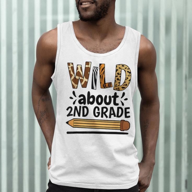 Wild About 2Nd Grade School Grade Teacher Men Tank Top, novelty gifts, funny gifts