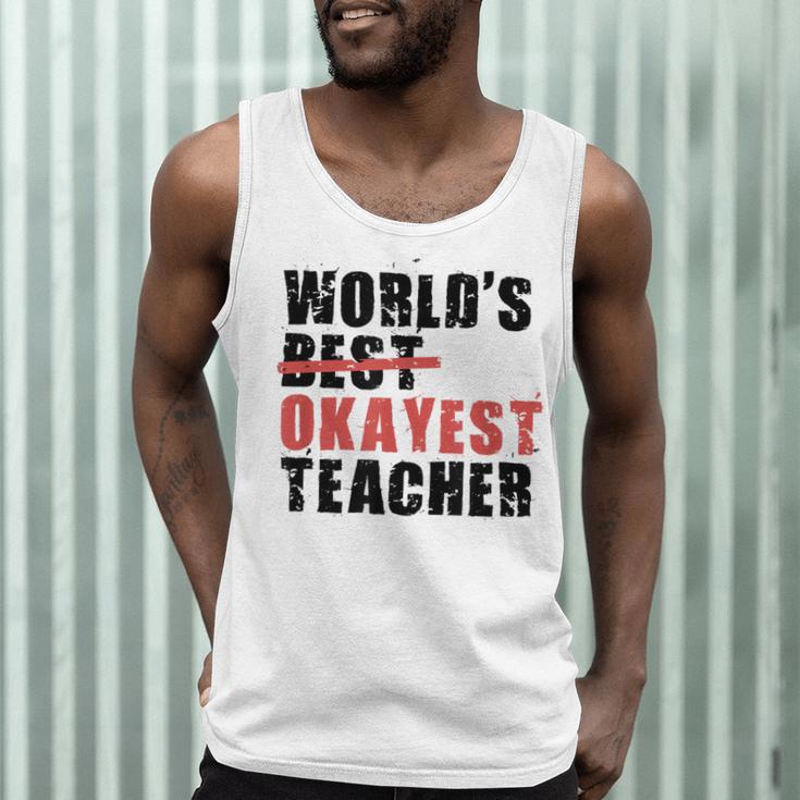 World's Best Okayest Teacher ACY025a For Men Women Men Tank Top, novelty gifts, funny gifts World's Best Okayest Teacher ACY025a For Men Women Men Tank Top, novelty gifts, funny gifts