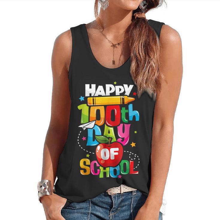 100th Day Of School Teachers Kids Child Happy 100 Days Flowy Tank
