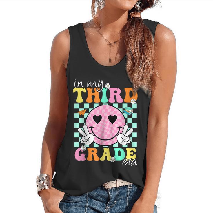 In My 3rd Grade Era Back To School Smile Face Teacher Kid Flowy Tank