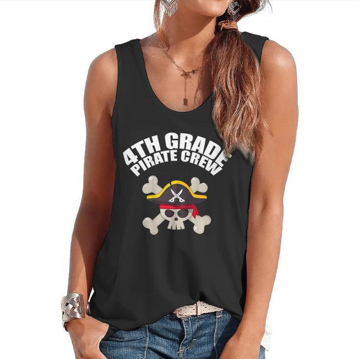 4th Grade Pirate Crew Halloween Costume Cool Teacher Student Flowy Tank