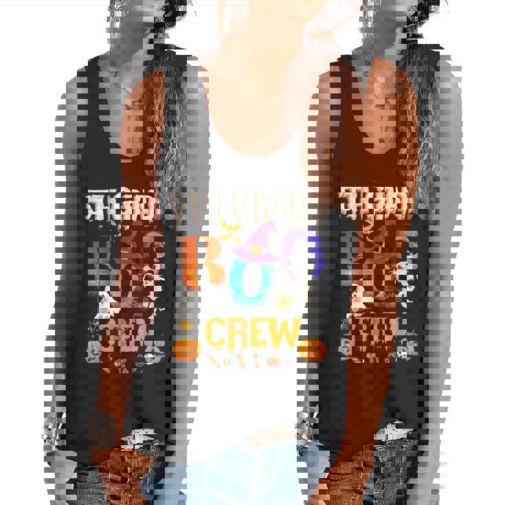 5th Grade Boo Crew Teacher Student Halloween Costume For Men Women Kids Flowy Tank