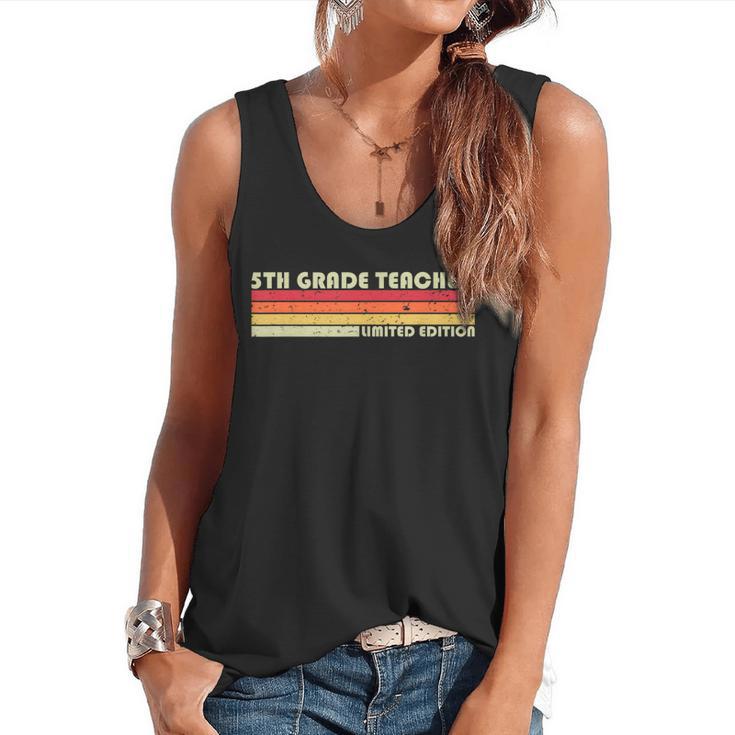 5TH GRADE TEACHER Job Title Profession Birthday Worker Flowy Tank