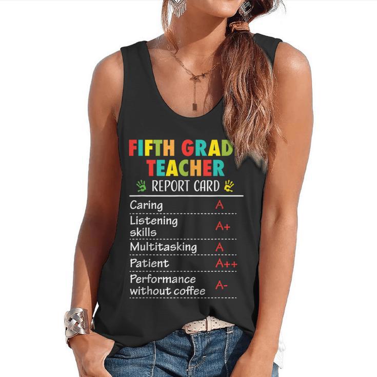 5th Grade Teacher Report Card Appreciation Men Women Flowy Tank