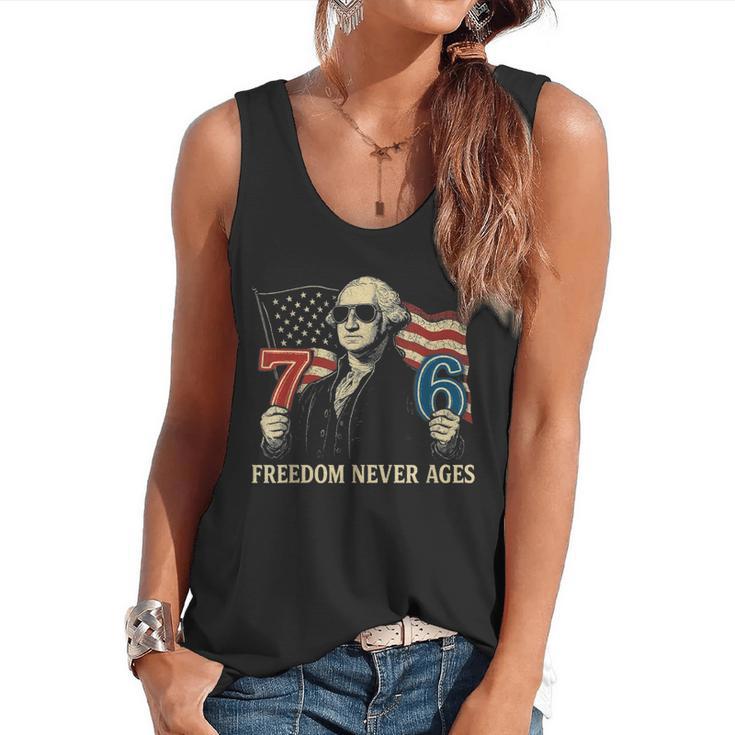 6-7 7-6 George Washington Freedom For Teachers Flowy Tank