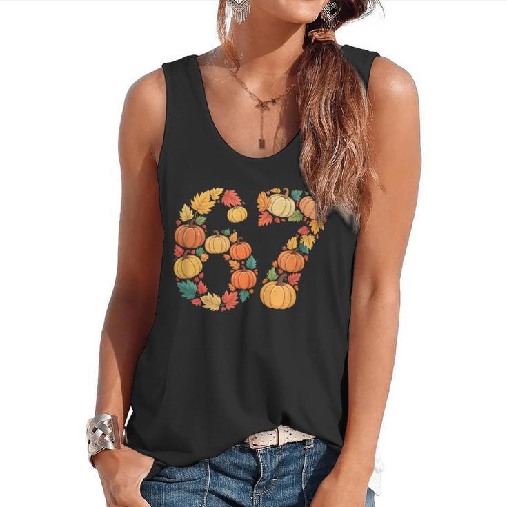 67 6 7 Fall Leaves For Teachers 67 Teacher Flowy Tank