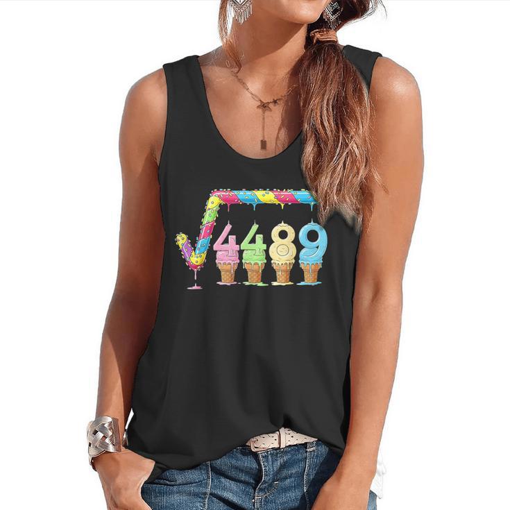 67 Ice Cream Drip Meme Square Root 4489 Slang Teacher Math Flowy Tank