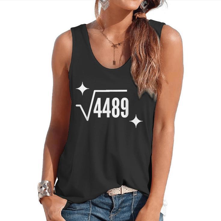 67 Meme Square Root 4489 Slang Math Teacher Men Women Flowy Tank