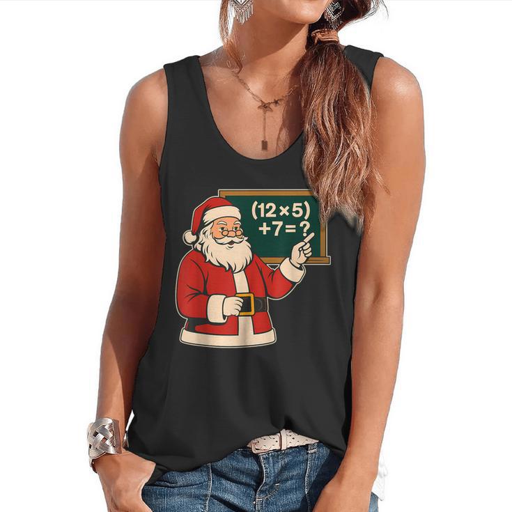 67 Teacher Christmas Santa Six Seven Meme Brainrot Math Joke Flowy Tank