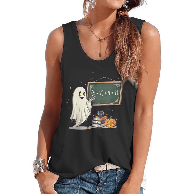 67 Teacher Halloween Ghost Six Seven Meme Math Joke Flowy Tank