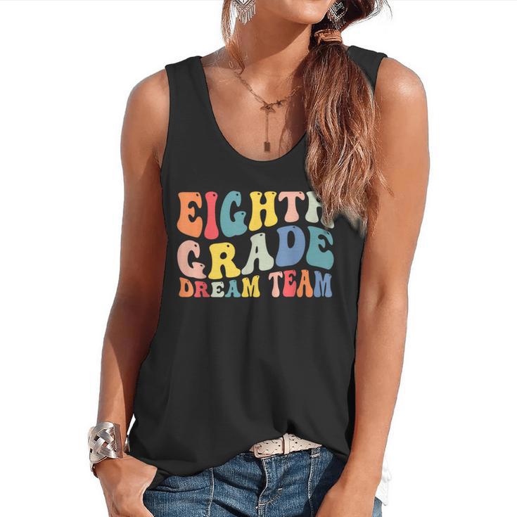 8th Grade Dream Team Teachers Boys Kids Retro Back To School Flowy Tank