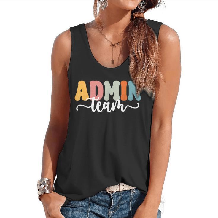 Admin Team Back To School Teachers Students Admin Squad Flowy Tank