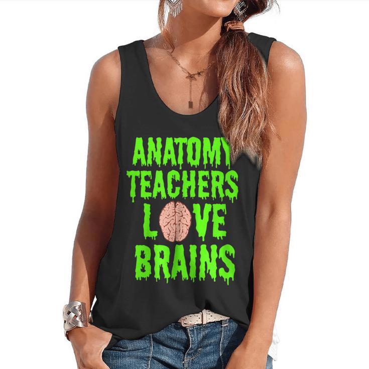 Anatomy Teachers Love Brains Halloween Teacher Costume Shirt Flowy Tank