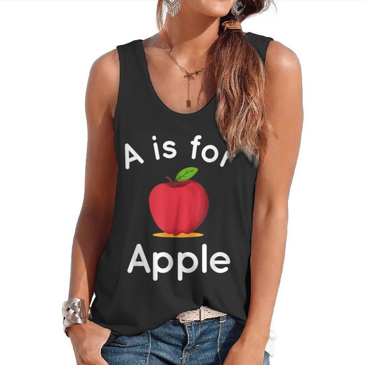 A Is For Apple Toddler Kindergarten Preschool Teacher Flowy Tank