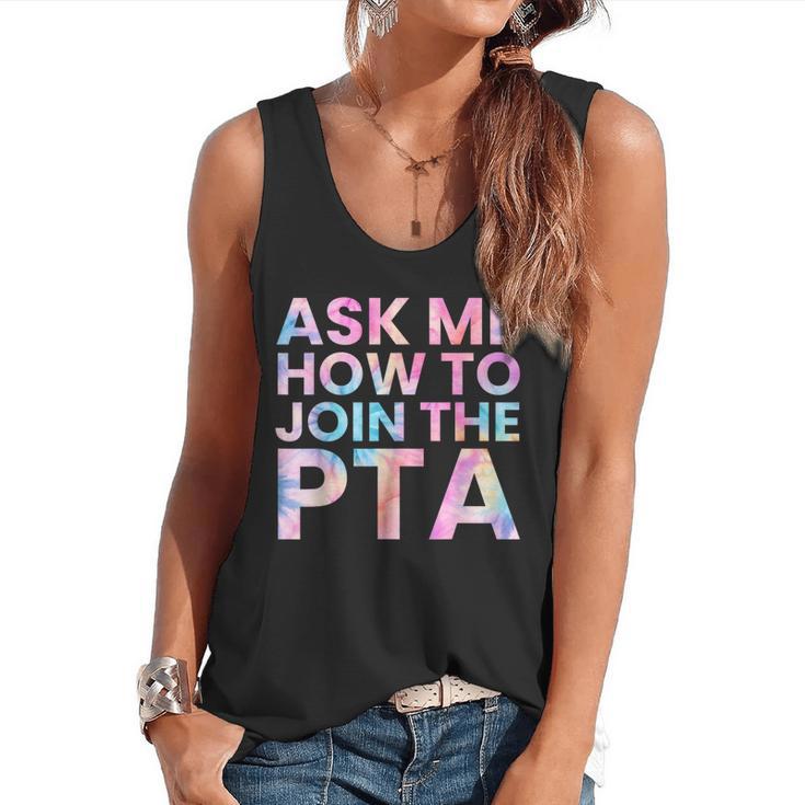 Ask Me How To Join PTA Crew Parent Teacher Matching School Flowy Tank