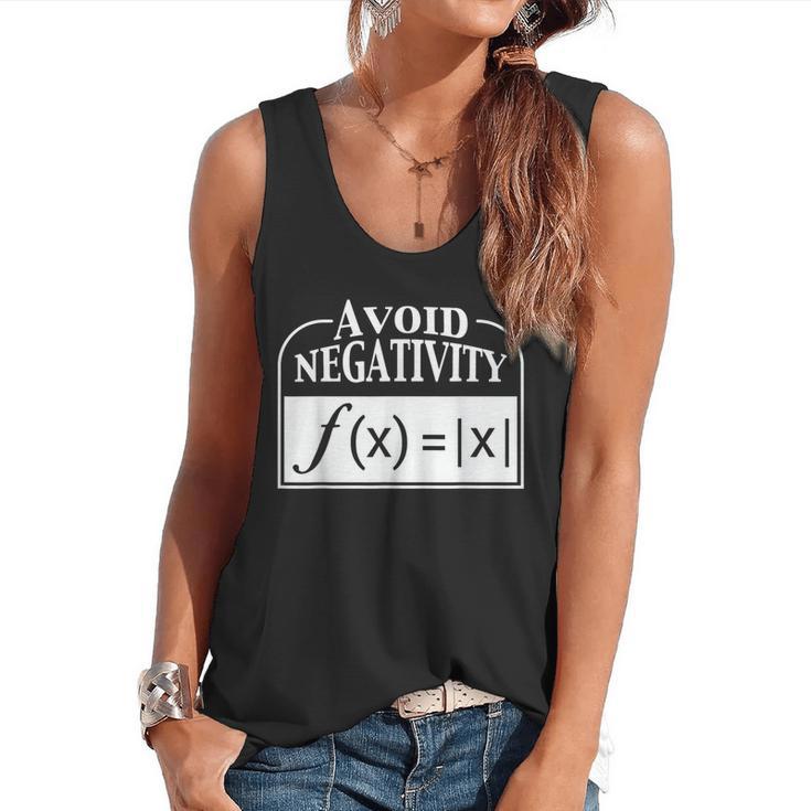 Avoid Negativity Math Teacher Flowy Tank