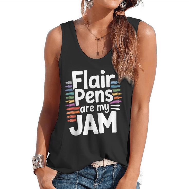 Back To School Teacher Flair Pens Are My Jam Flowy Tank