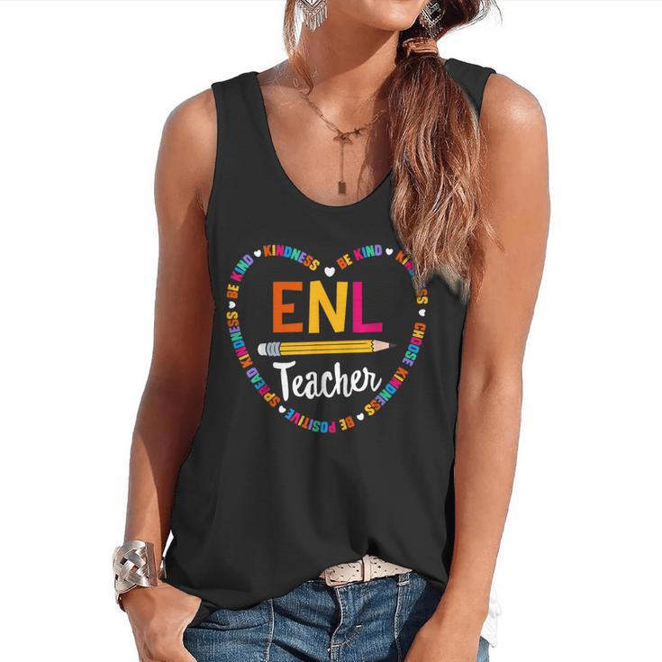 Back To School Tee ENL Teacher English New Language Squad Flowy Tank